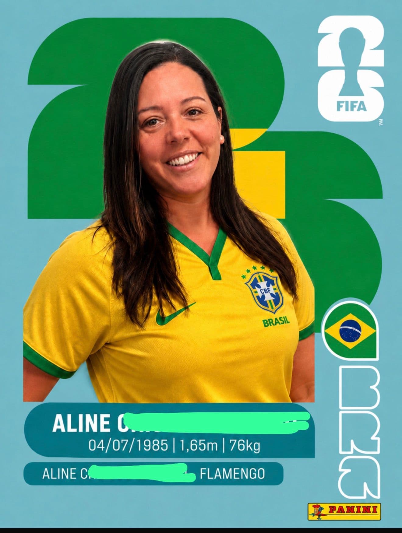 Figurinha da Copa Personalizada